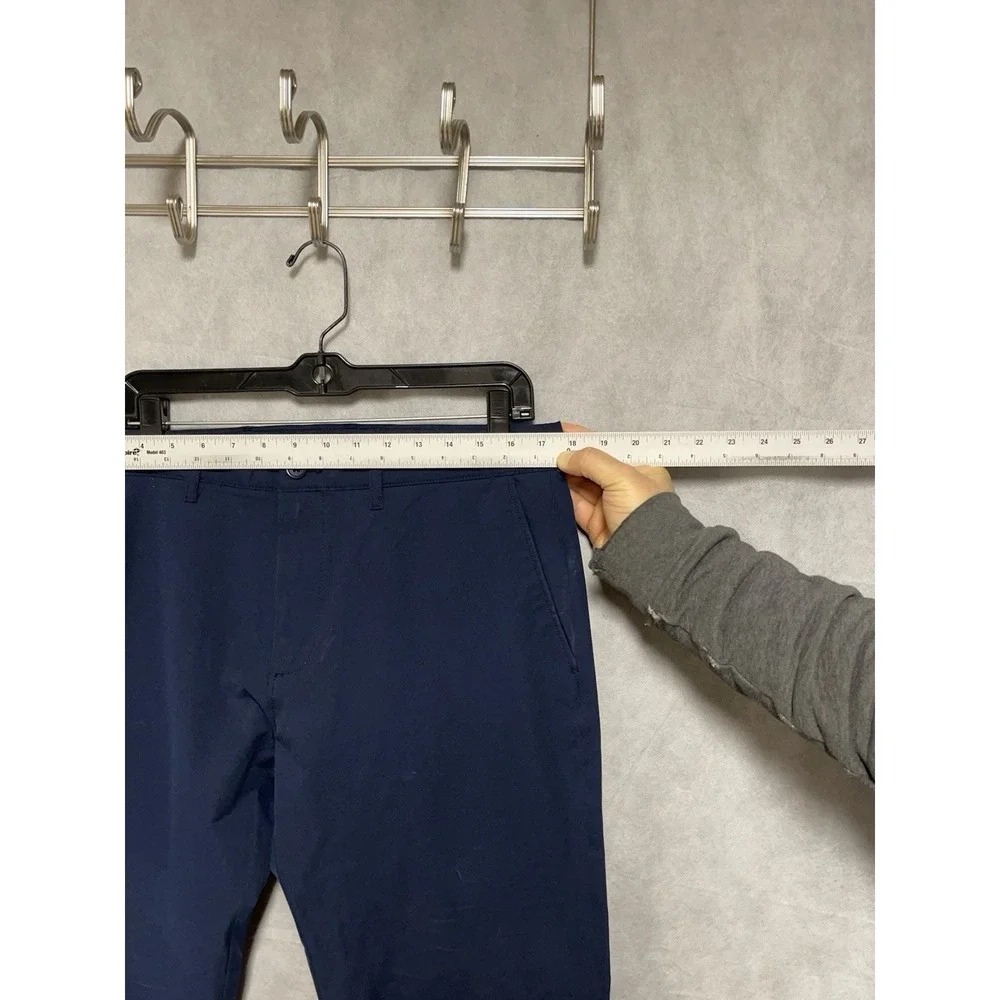 J Crew Pants Men 33X32 34x32 Blue Flex Slim‎ Tech Chino Golf Lightweight Stretch